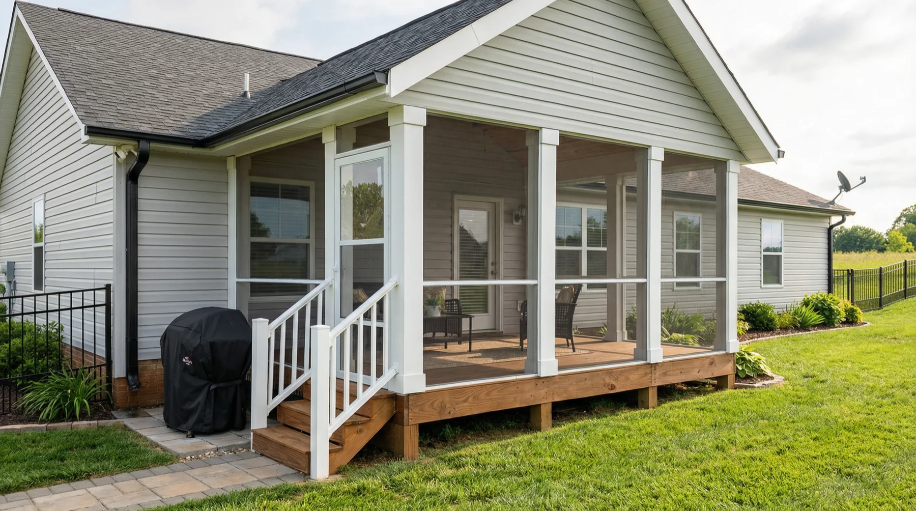 Screened Porch and Deck Addition