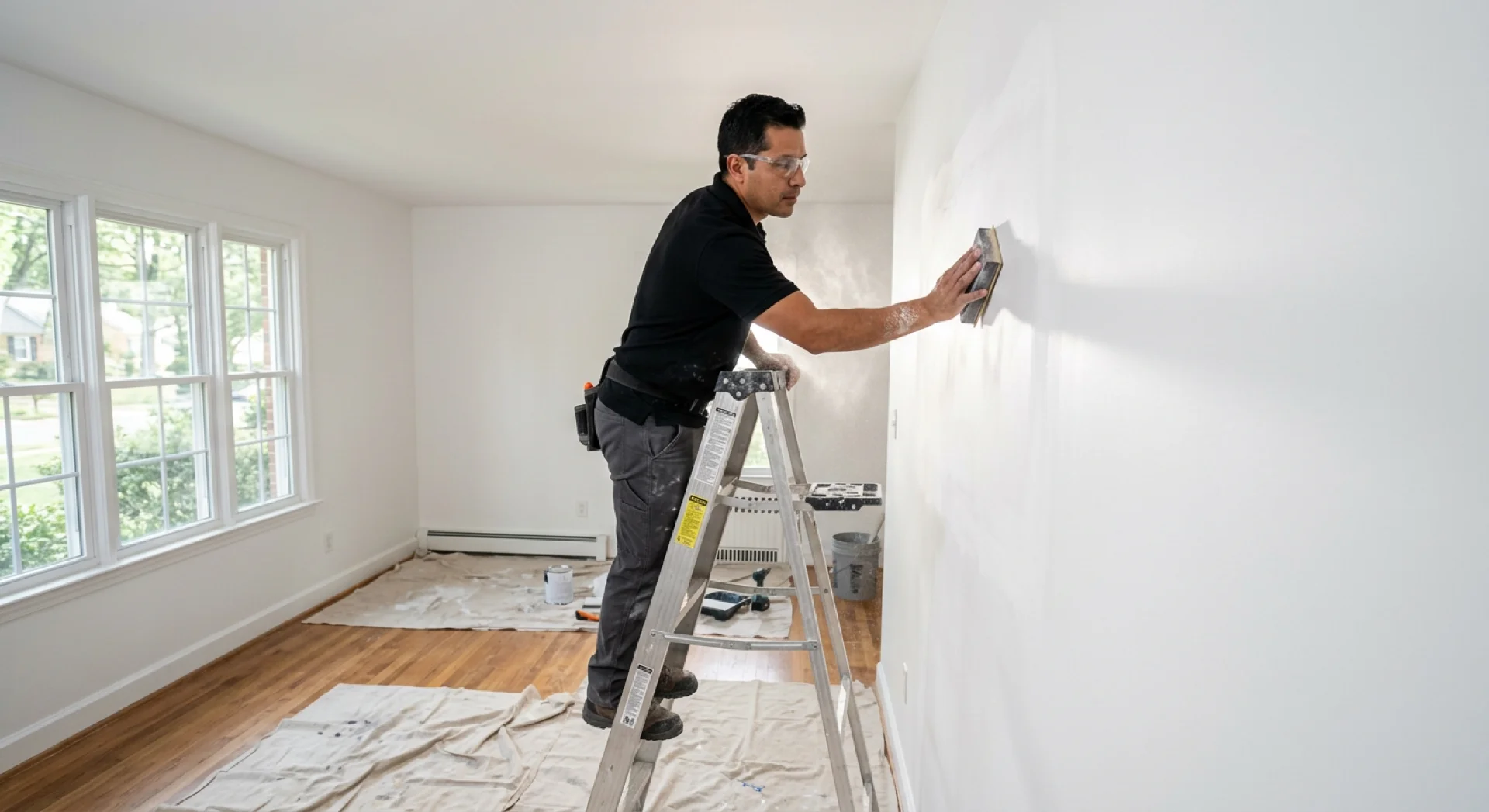 Smooth drywall sanding finish Charlotte
