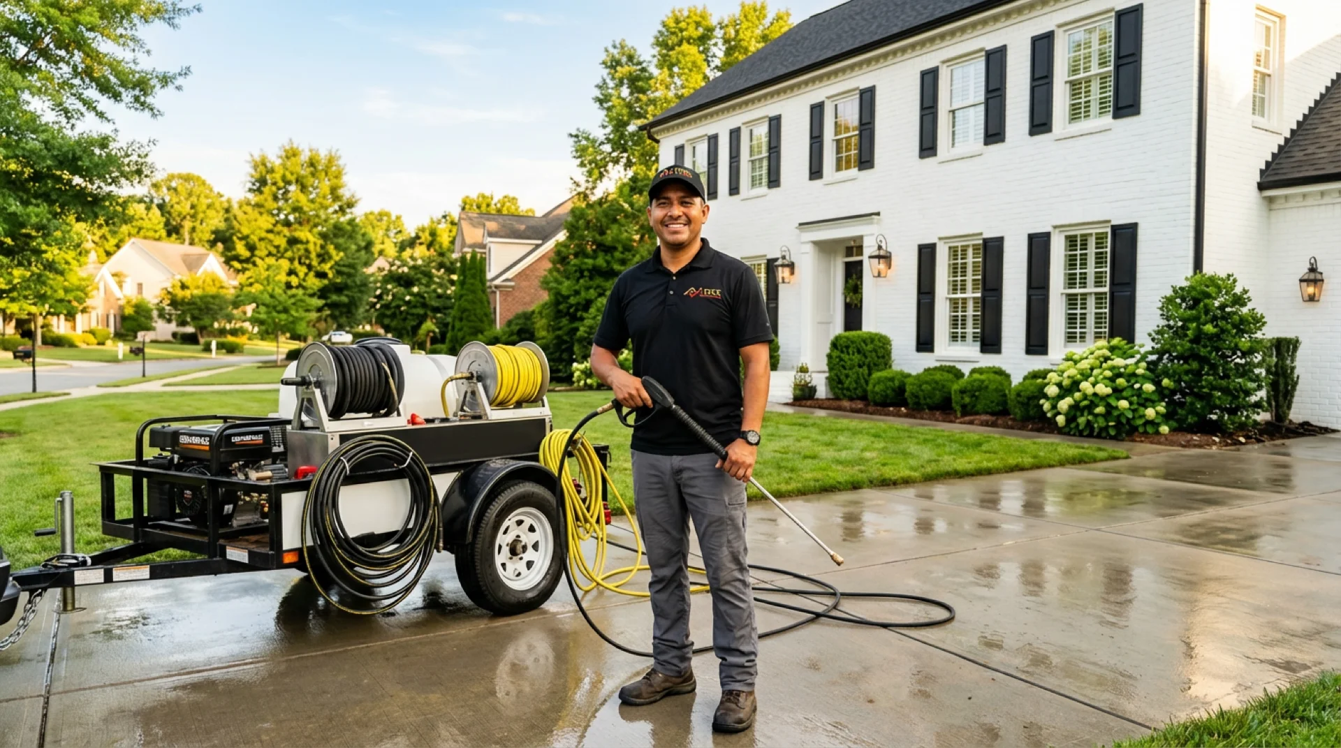 iFIXX pressure washing brick house Charlotte